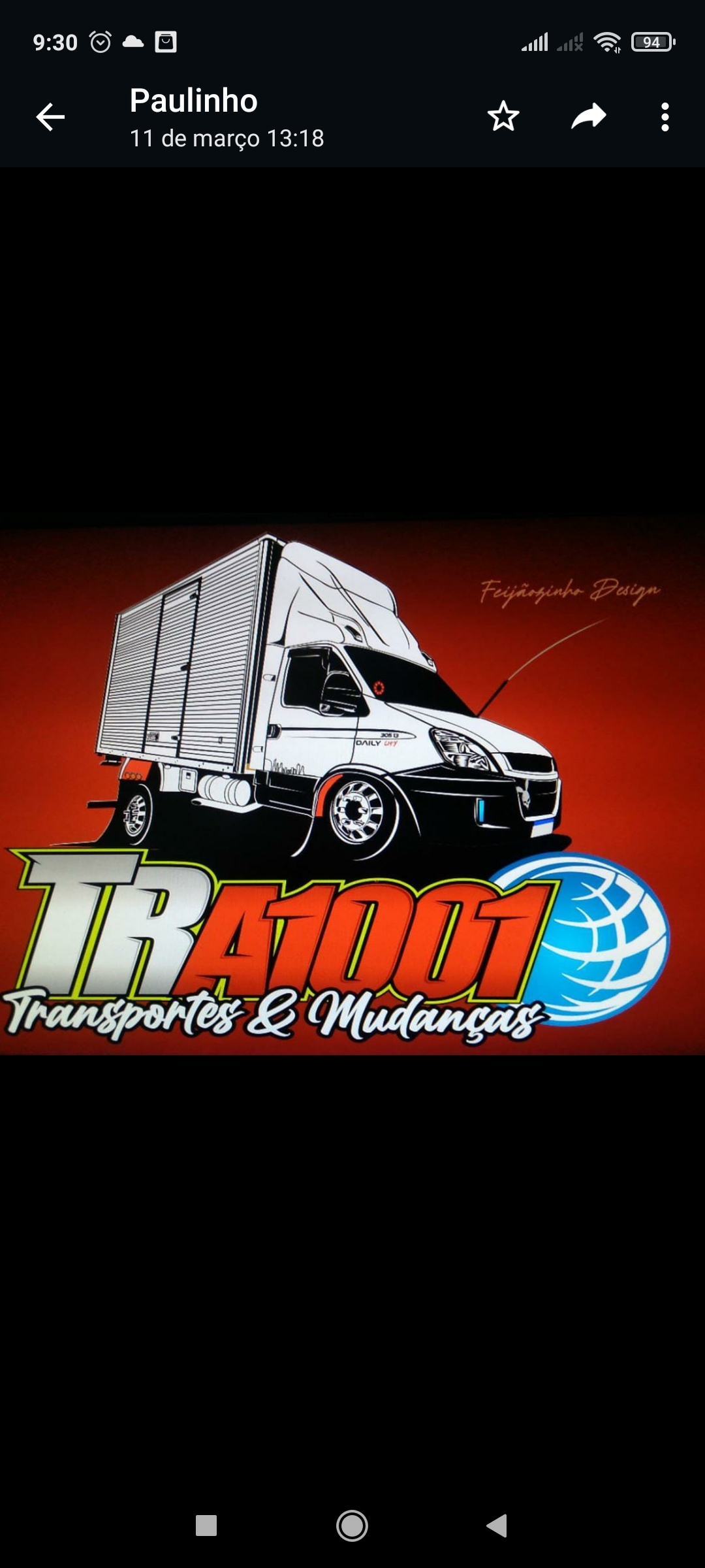 Logo A1001 Transportes E Mudancas