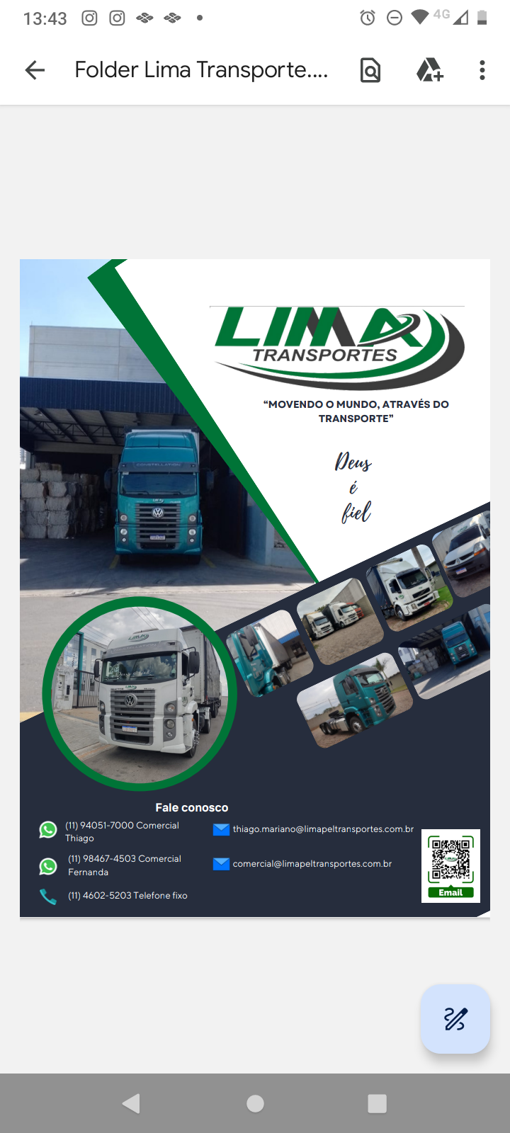 Logo Lima Transportes Ltda